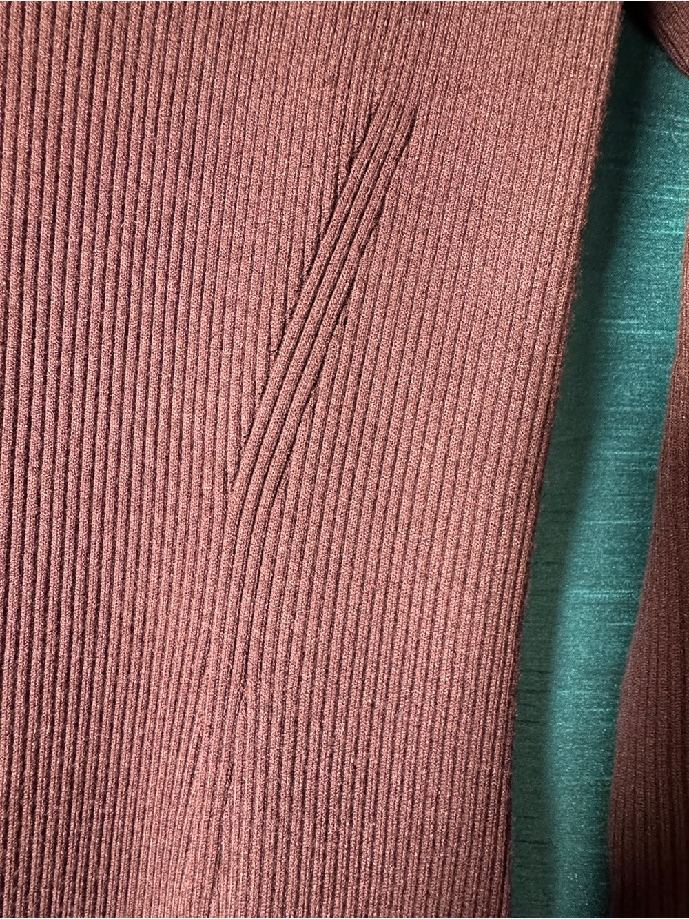 Madewell espresso signature knit V-neck midi dress XL - Picture 3 of 9